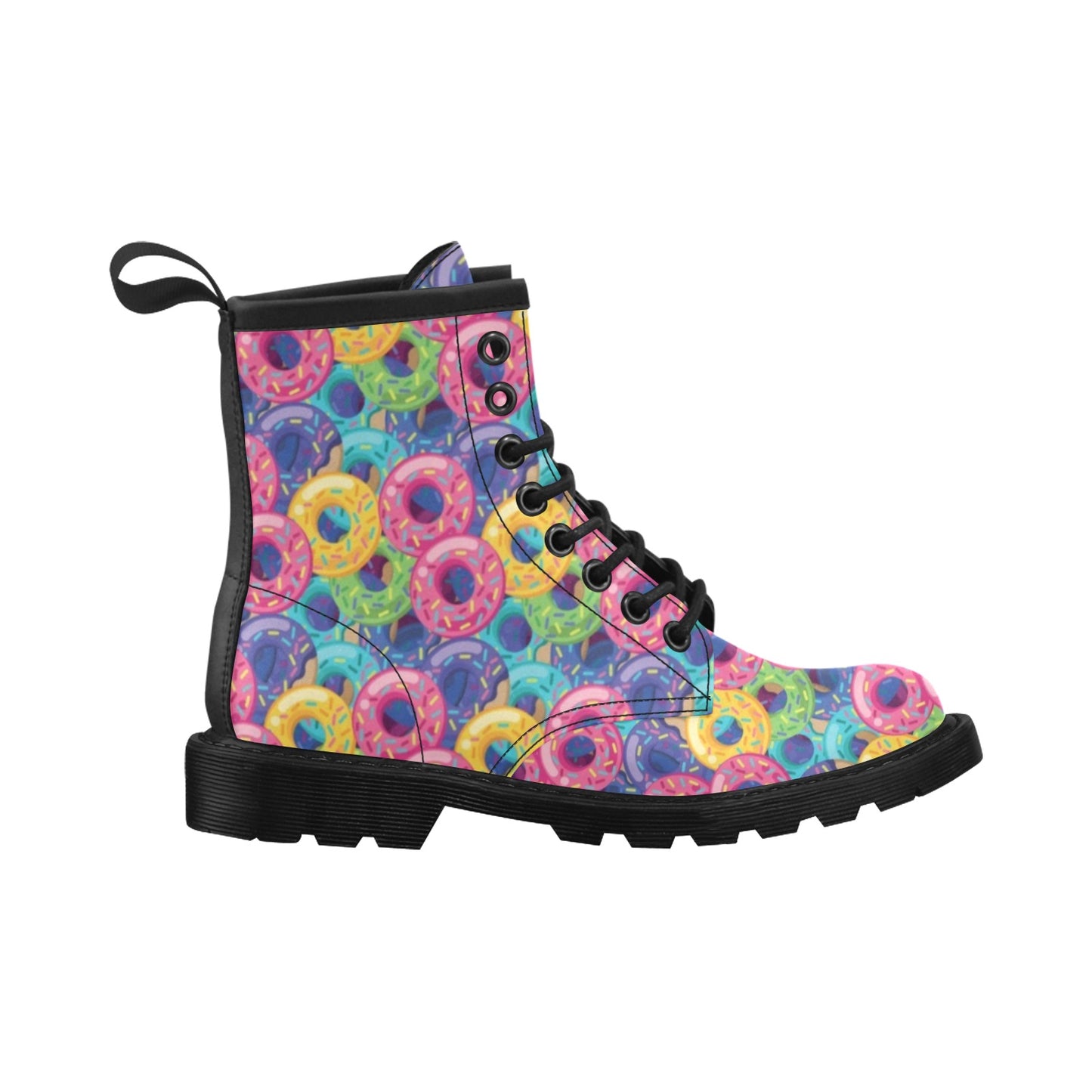 Donut Pattern Print Design DN010 Women's Boots
