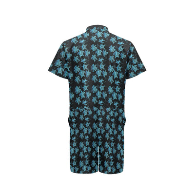 Tribal Turtle Polynesian Themed Design Men's Romper