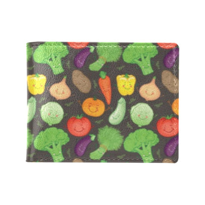 Vegan Funny Themed Design Print Men's ID Card Wallet