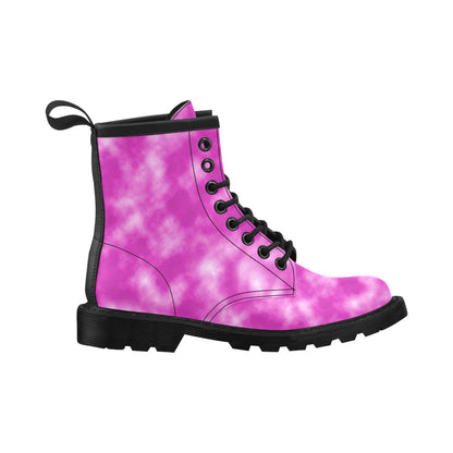 Tie Dye Pink Design Print Women's Boots
