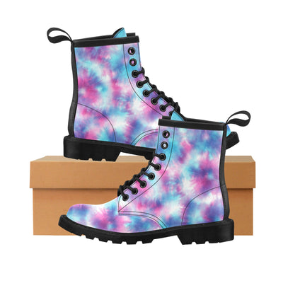 Tie Dye Blue Pink Women's Boots