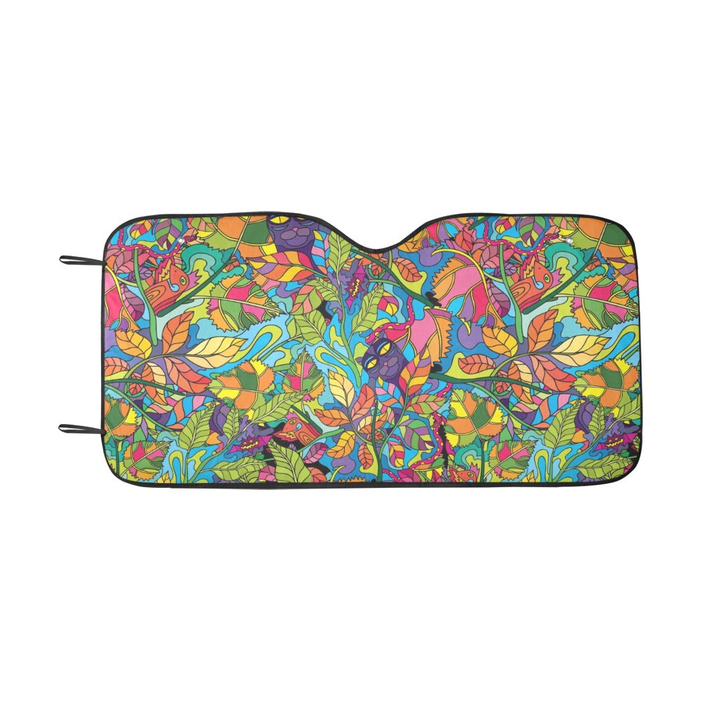 Trippy Print Design LKS301 Car front Windshield Sun Shade