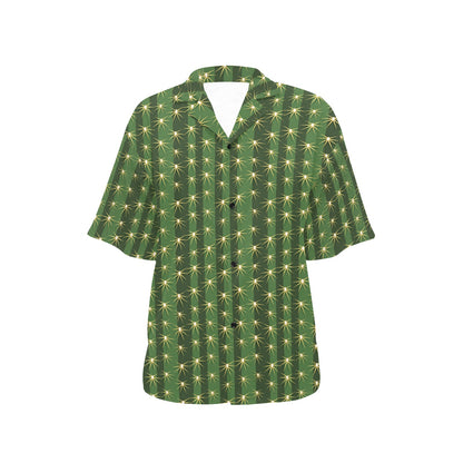 Cactus Skin Print Pattern Women's Hawaiian Shirt