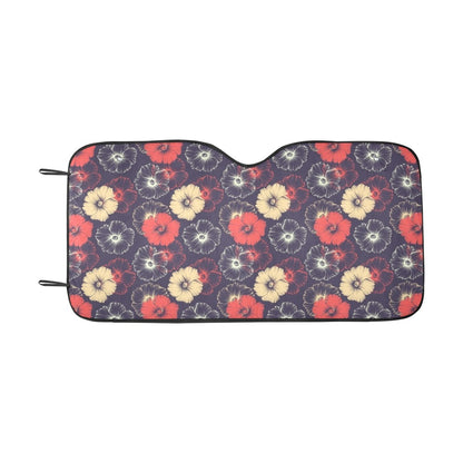 Tropical Flower Print Design LKS302 Car front Windshield Sun Shade