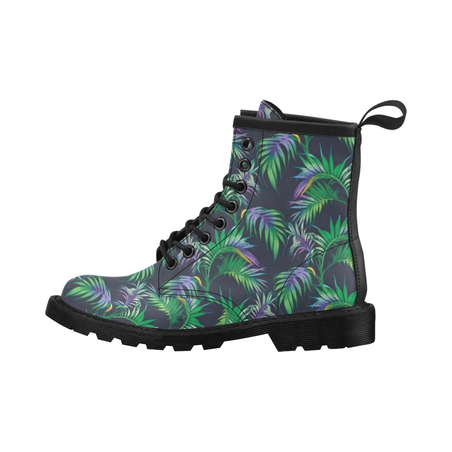 Palm Leaves Pattern Print Design PL04 Women's Boots