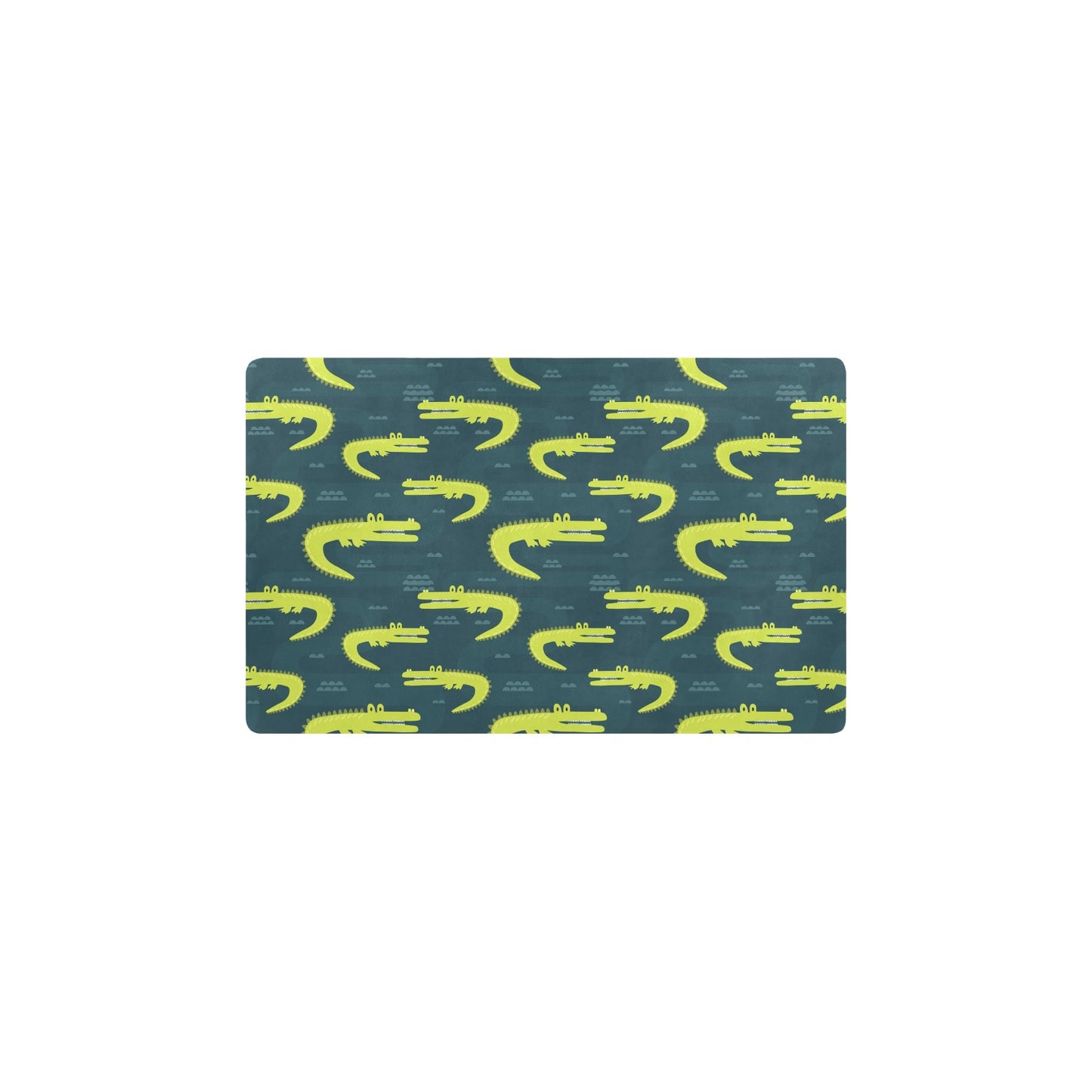 Alligator Pattern Print Design 03 Kitchen Mat