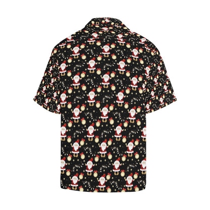 Santa Christmas Themed Print Design LKS307 Men's Hawaiian Shirt