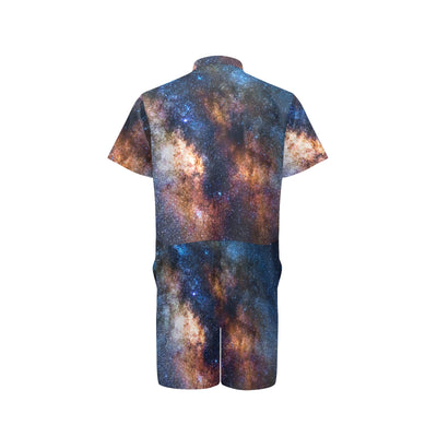 Celestial Milky way Galaxy Men's Romper