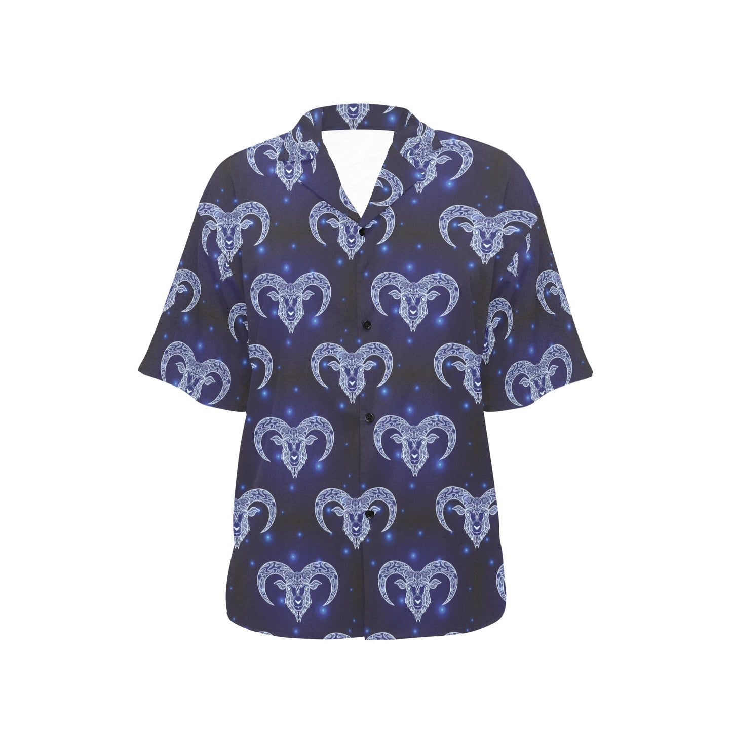 Aries Zodiac Pattern Print Design 01 Women's Hawaiian Shirt