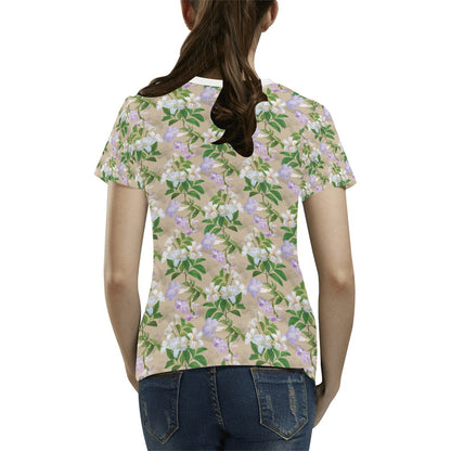 Sampaguita Print Design LKS302 Women's  T-shirt
