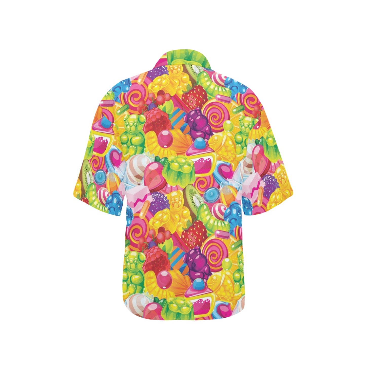 Candy Pattern Print Design CA01 Women's Hawaiian Shirt