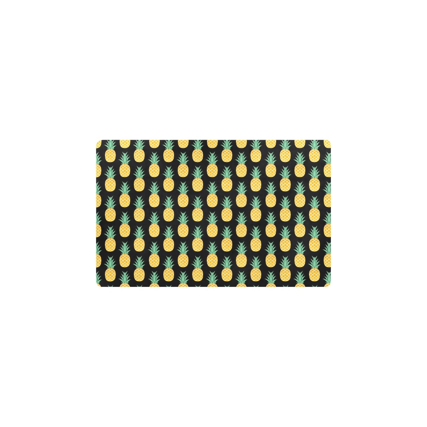 Pineapple Pattern Print Design A03 Kitchen Mat