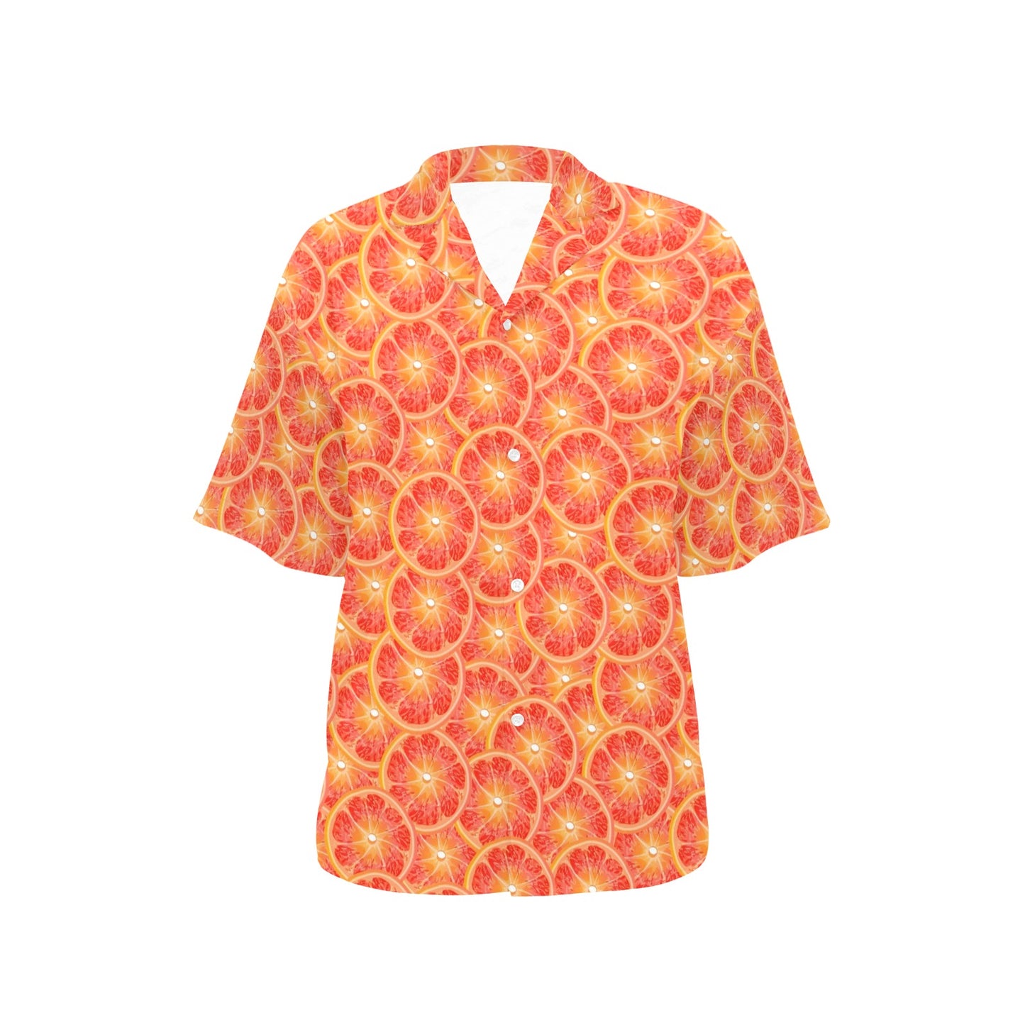 Grapefruit Pattern Print Design GF06 Women's Hawaiian Shirt