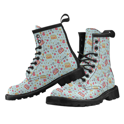 Hippie Print Design LKS307 Women's Boots