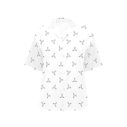 Hockey Print Design LKS304 Women's Hawaiian Shirt