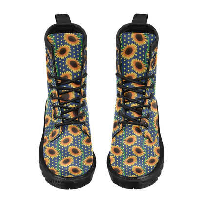Sunflower Pattern Print Design SF03 Women's Boots