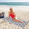 Scottish Christmas Themed Terriers Print Design LKS3018 Beach Towel 32" x 71"