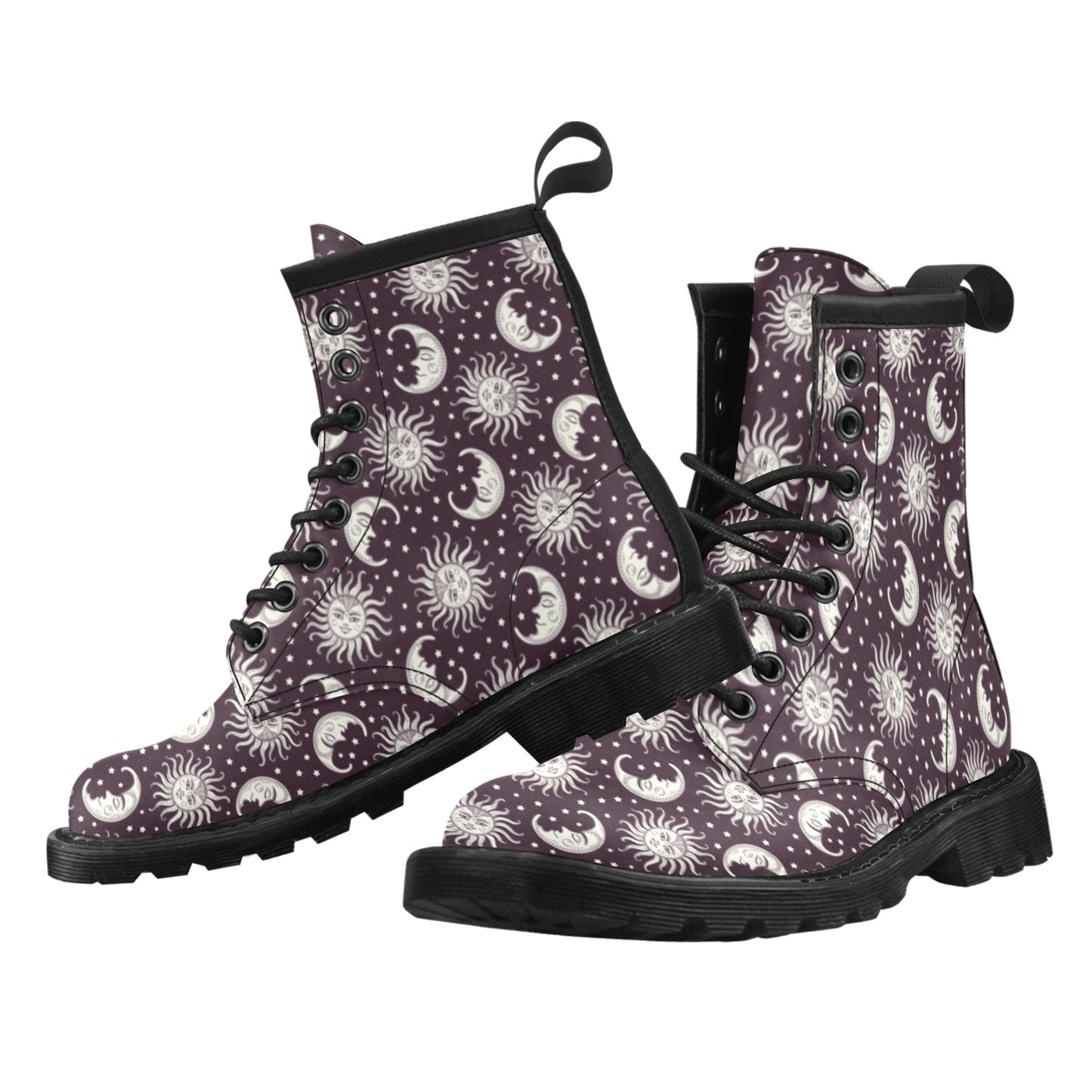 Sun Moon Face Women's Boots