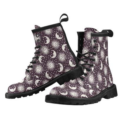 Sun Moon Face Women's Boots