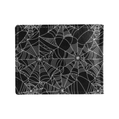 Spider Web Print Design LKS301 Men's ID Card Wallet