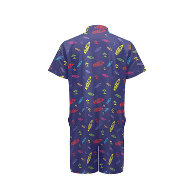 Surfboard Print Design LKS305 Men's Romper