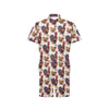 Rooster Pattern Print Design A03 Men's Romper