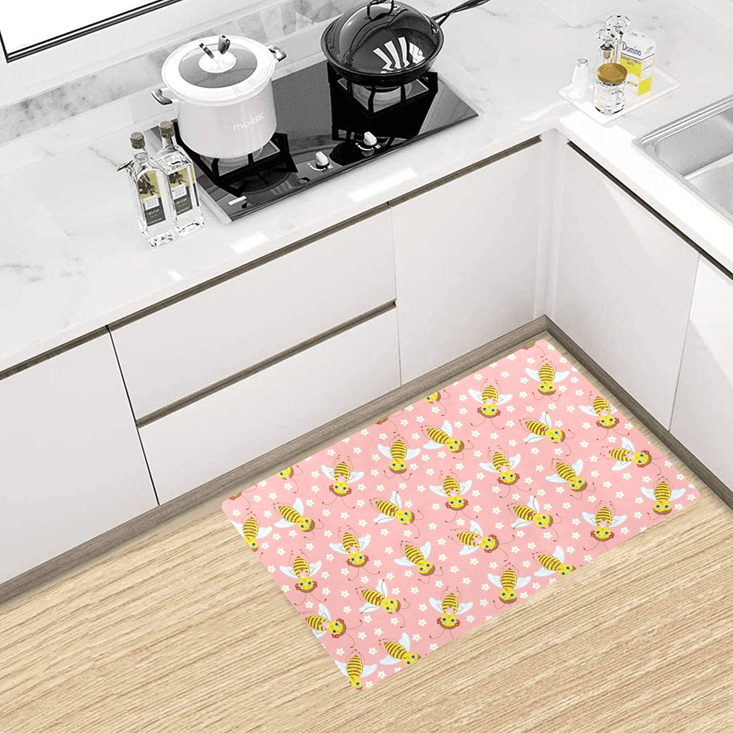Bee Pattern Print Design BEE07 Kitchen Mat