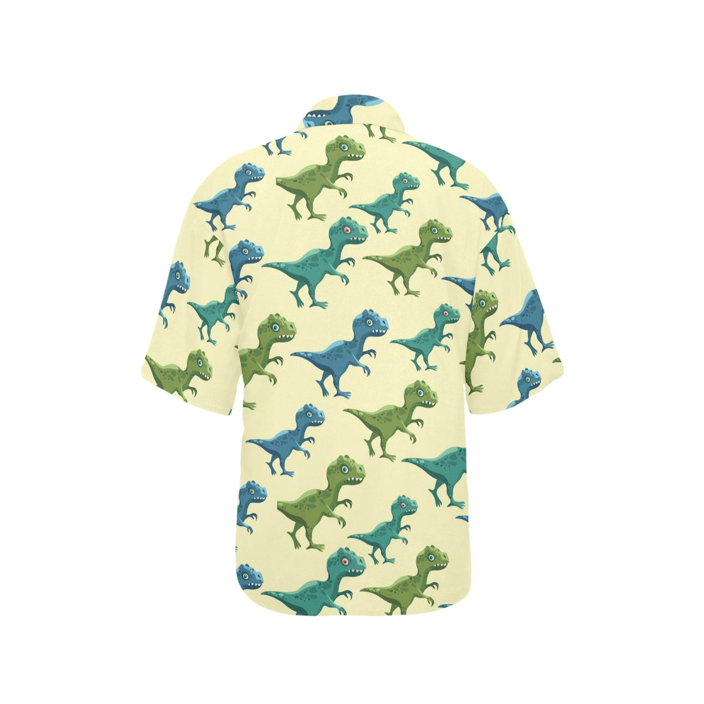 T Rex Pattern Print Design A04 Women's Hawaiian Shirt