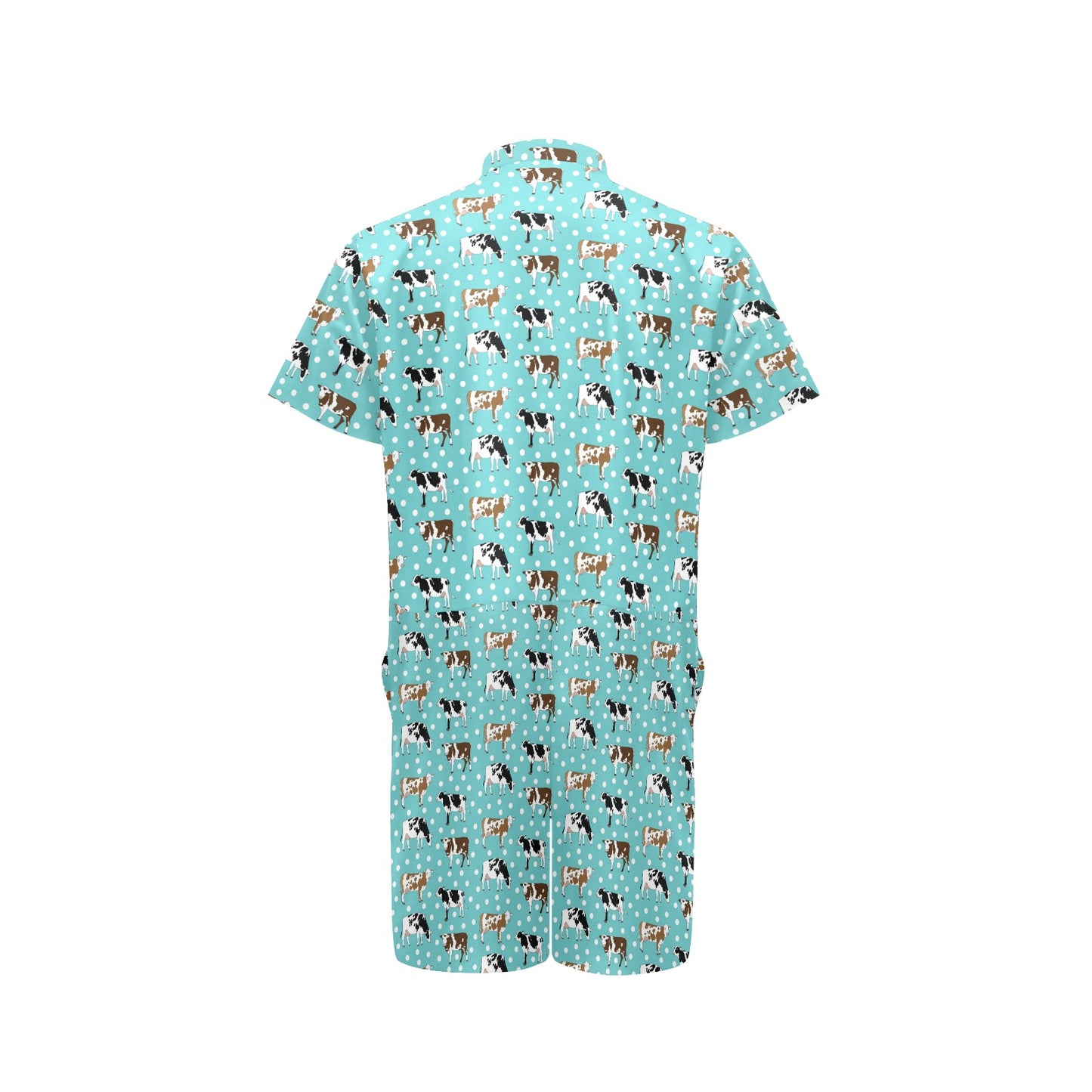 Cattle Print Design LKS405 Men's Romper