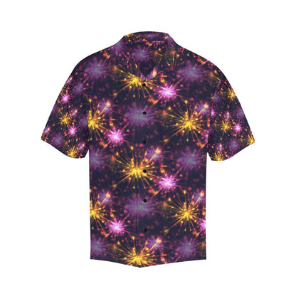 Firework Print Design LKS303 Men's Hawaiian Shirt
