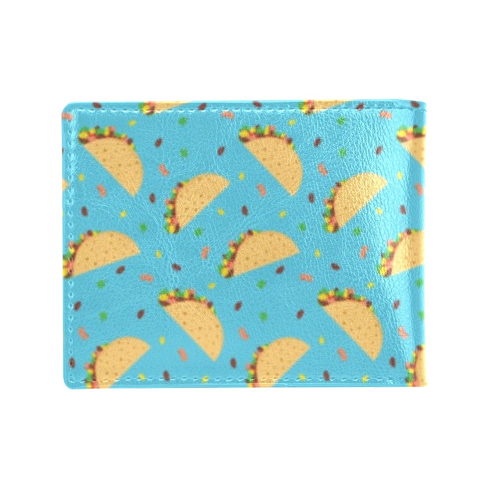 Taco Print Design LKS303 Men's ID Card Wallet
