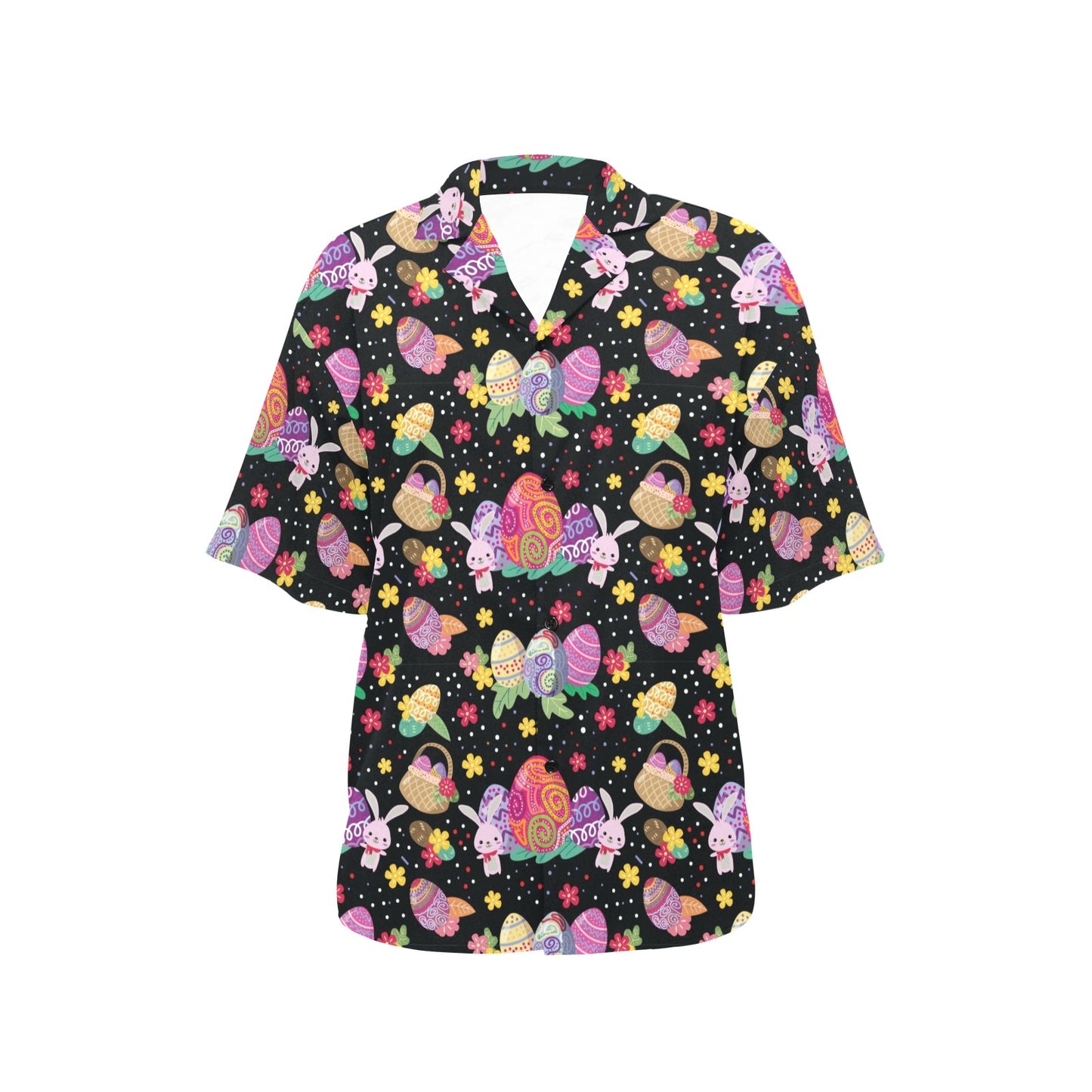 Easter Eggs Pattern Print Design RB06 Women's Hawaiian Shirt