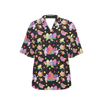 Easter Eggs Pattern Print Design RB06 Women's Hawaiian Shirt