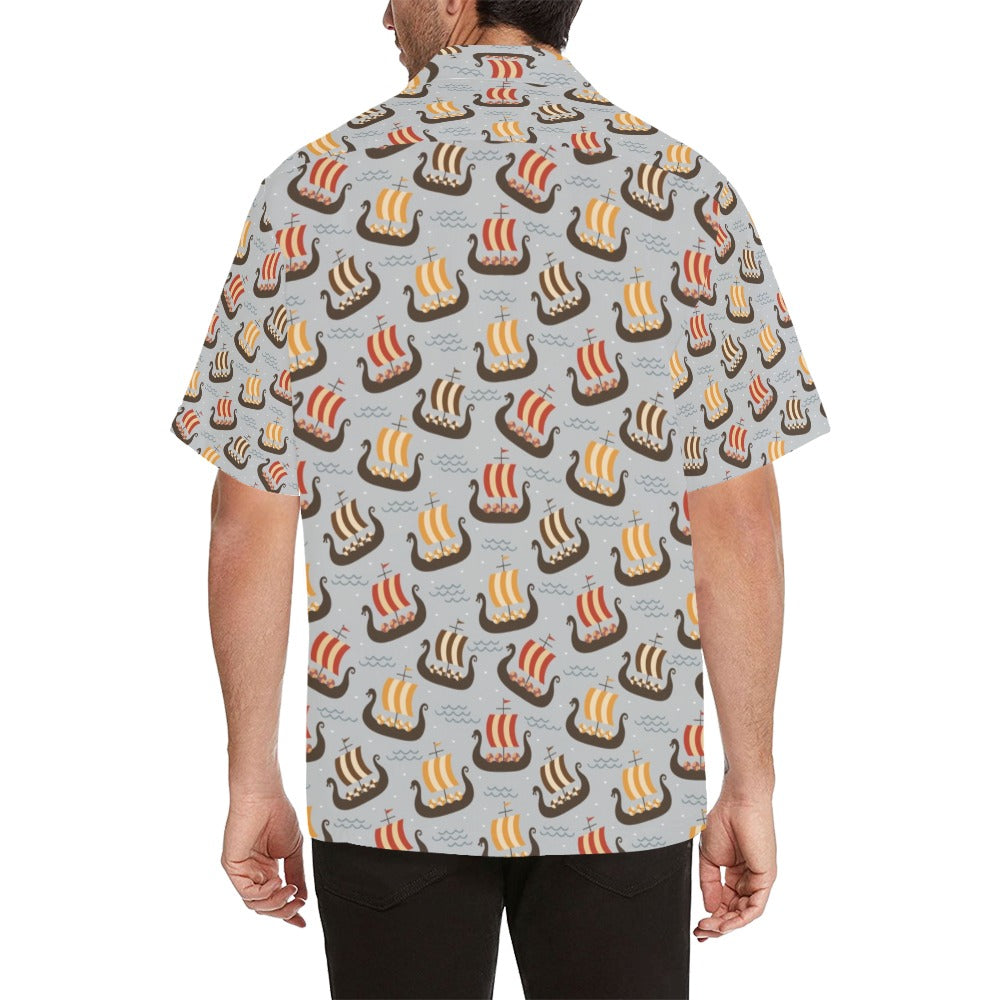 Vikings Print Design LKS308 Men's Hawaiian Shirt