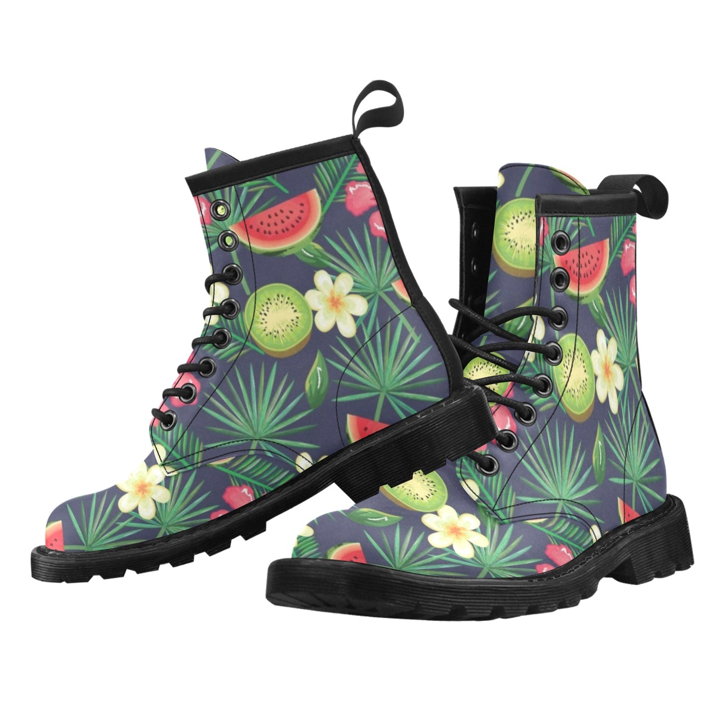 Tropical Fruits Pattern Print Design TF05 Women's Boots