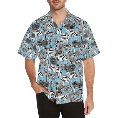 Zebra Print Design LKS305 Men's Hawaiian Shirt