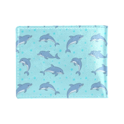Dolphin Baby Cute Print Pattern Men's ID Card Wallet