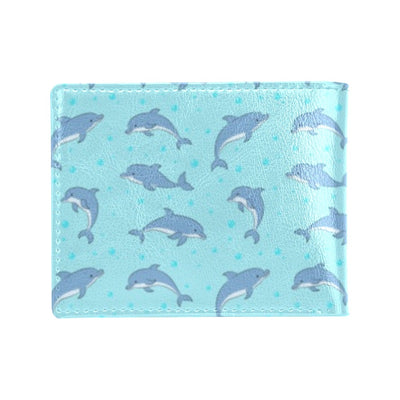 Dolphin Baby Cute Print Pattern Men's ID Card Wallet