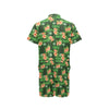 Hibiscus Pattern Print Design HB05 Men's Romper