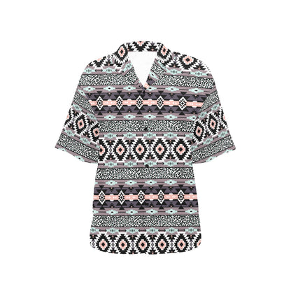 Safari Pattern Print Design LKS302 Women's Hawaiian Shirt