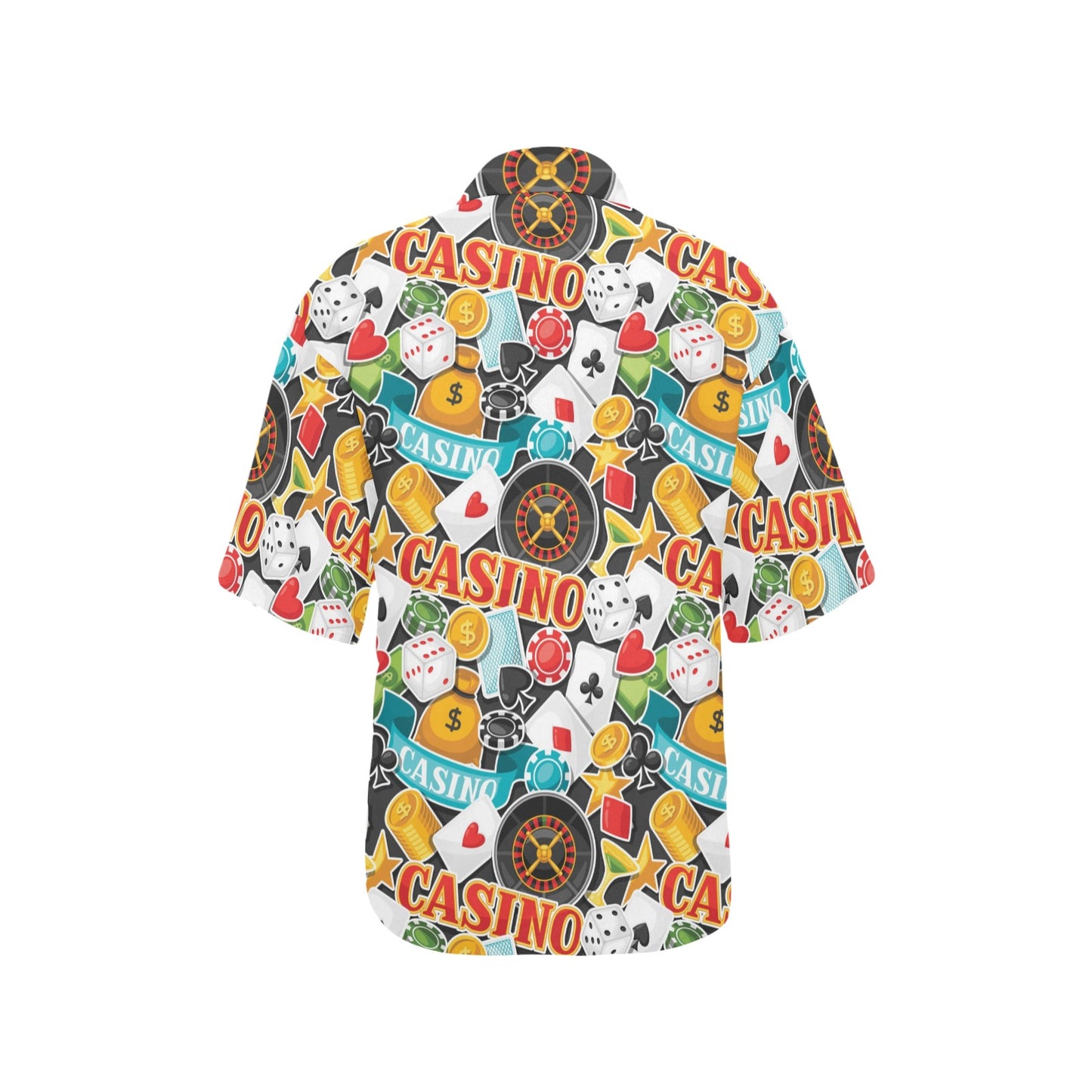 Casino Pattern Print Design 03 Women's Hawaiian Shirt