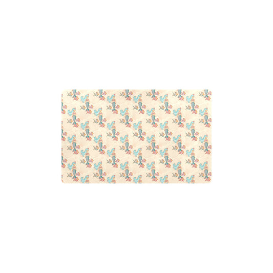 Mermaid Girl With Fish Design Print Kitchen Mat