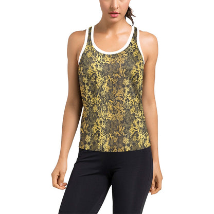 Seaweed Print Design LKS303 Women's Racerback Tank Top