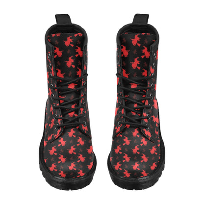 Witch Print Design LKS308 Women's Boots