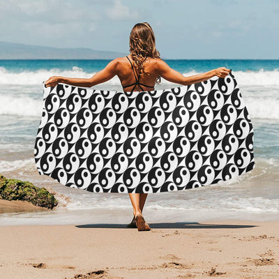 Yin Yang Print Design LKS304 Beach Towel 32" x 71"