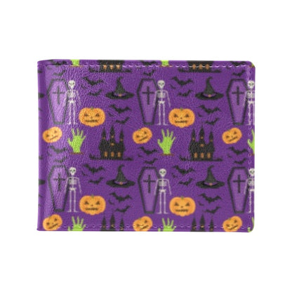 Halloween Print Design LKS403 Men's ID Card Wallet