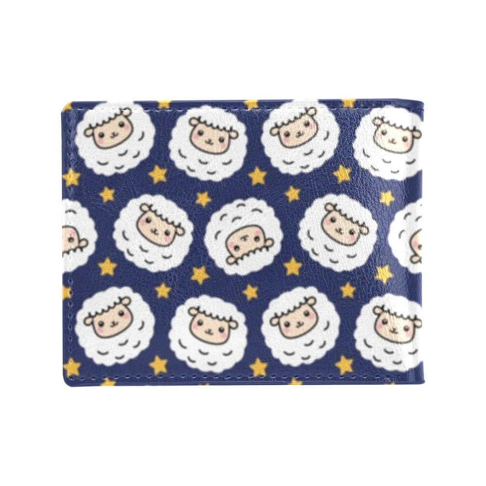 Sheep Print Design LKS402 Men's ID Card Wallet