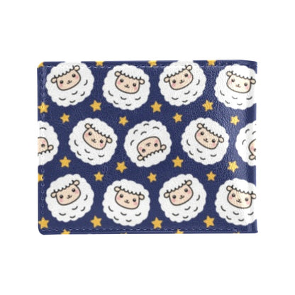 Sheep Print Design LKS402 Men's ID Card Wallet