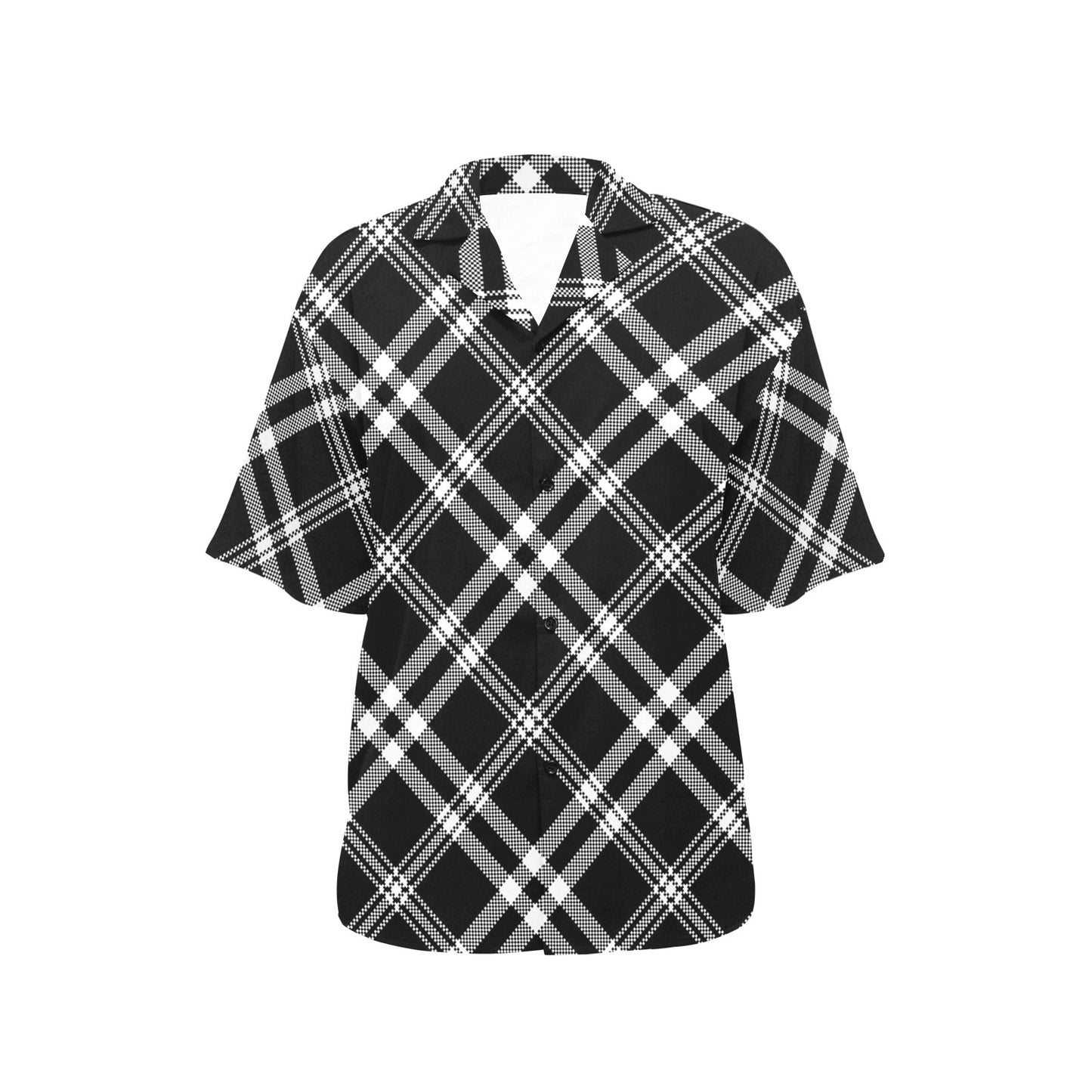 Madras Pattern Print Design 03 Women's Hawaiian Shirt