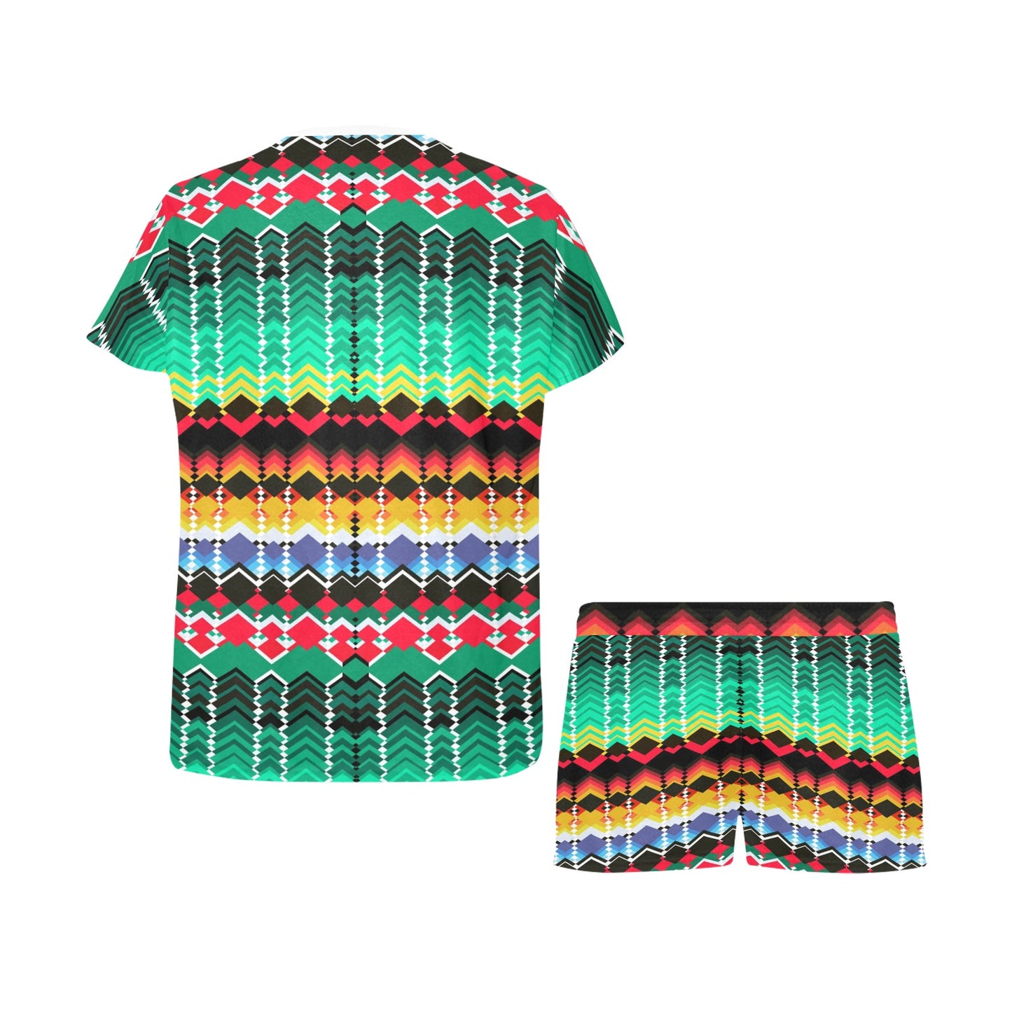 Serape Print Design LKS307 Women's Short Pajama Set